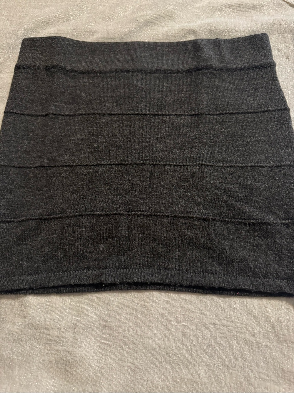 Classic Black Knit Mini Skirt